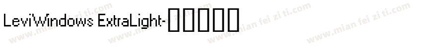 LeviWindows ExtraLight字体转换